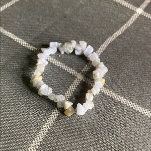 Blue Lace Agate Chip Bracelet